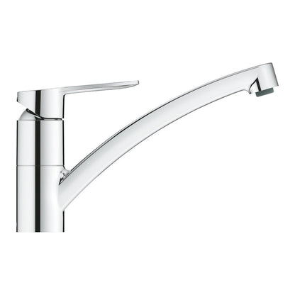 Grohe BauEdge Low Spout Mixer Tap With Single Lever In Polished Chrome 57761240 2