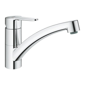 Grohe BauEdge Low Spout Mixer Tap with Single Lever in Polished Chrome Right View