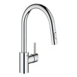 Grohe Concetto C-Spout Pull Out Spray With Single Lever Mixer In Chrome