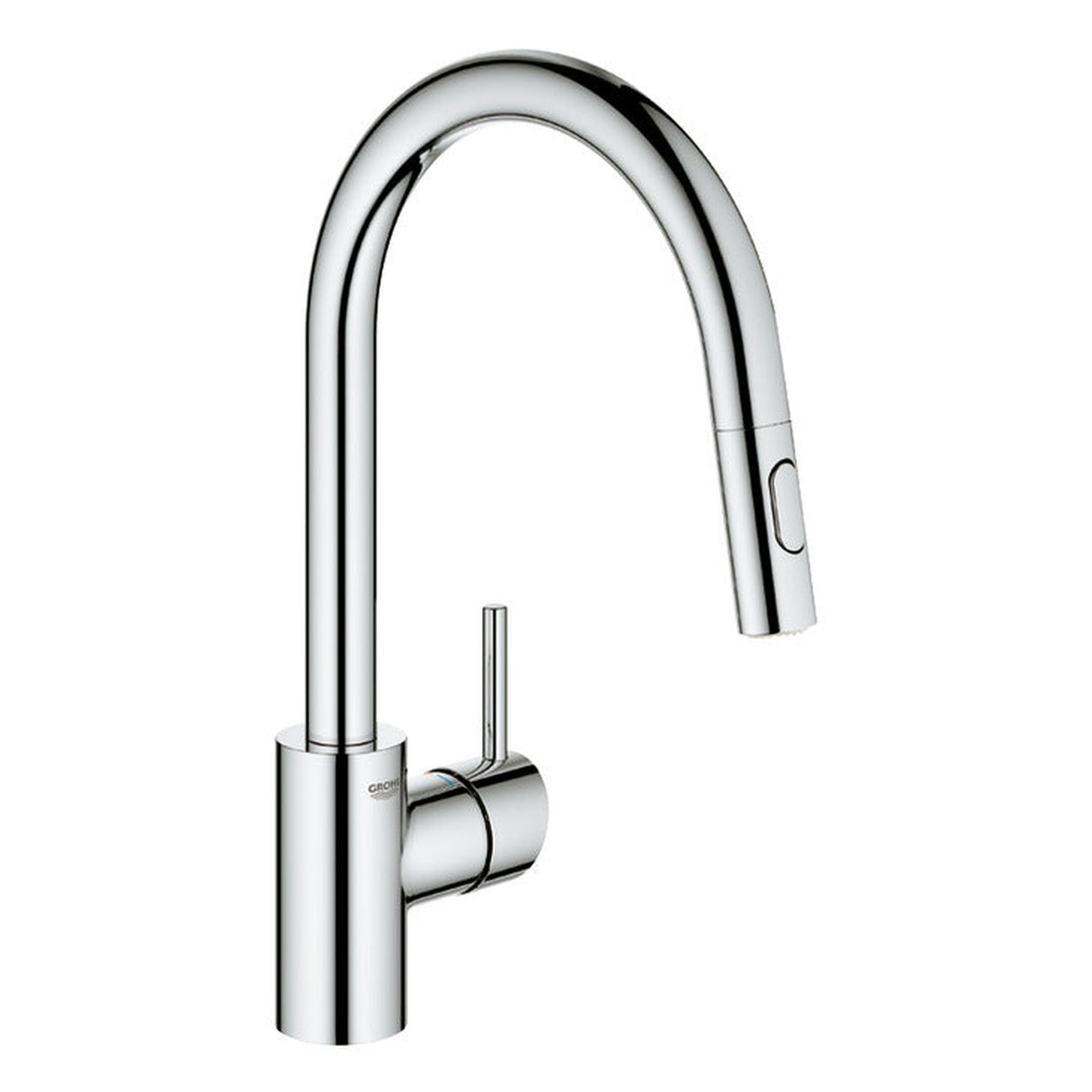 Grohe Concetto C-Spout Pull Out Spray With Single Lever Mixer In Chrome