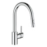 Grohe Concetto C-Spout Pull Out Spray With Single Lever Mixer In Chrome