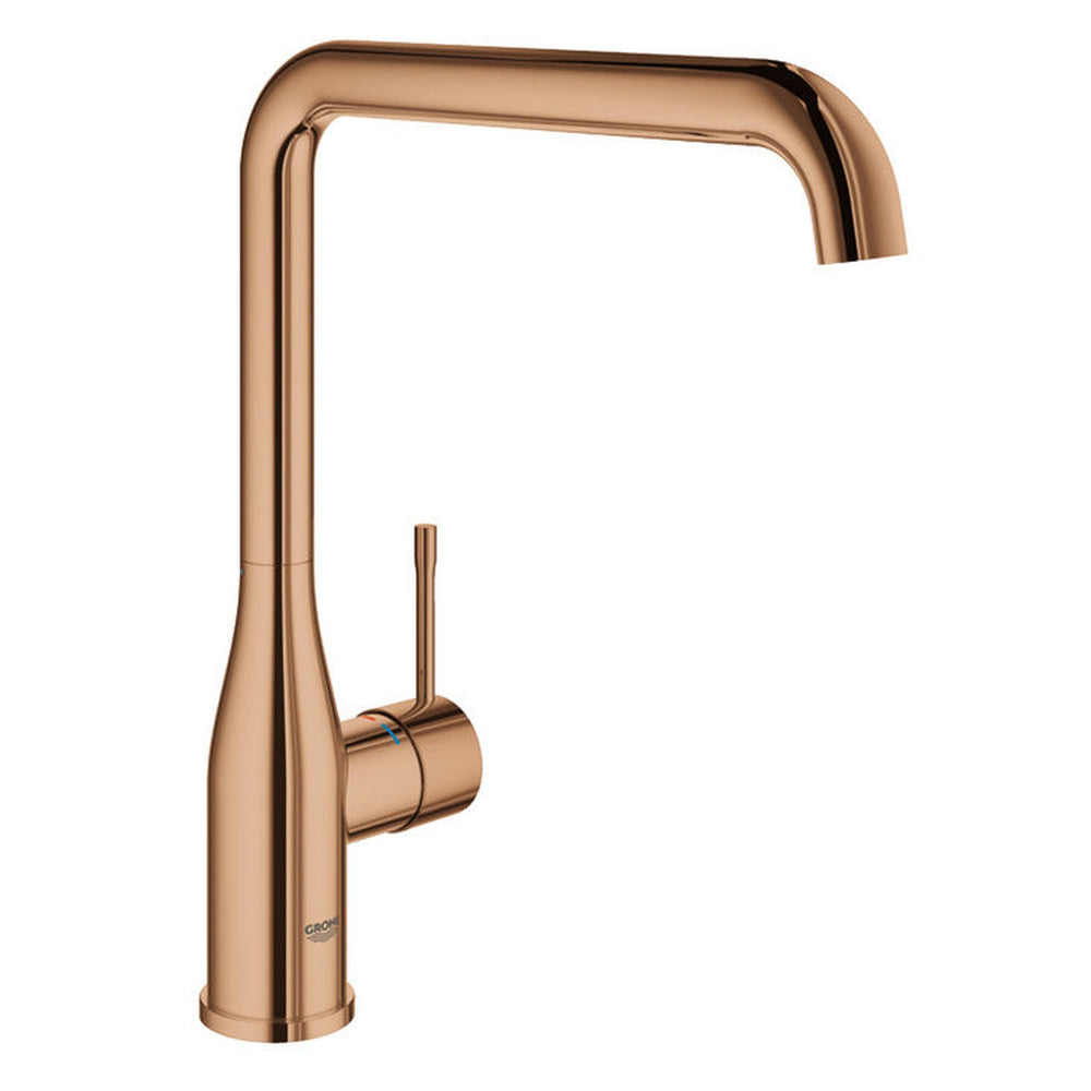 Grohe Essence Contemporary Mixer Tap with Single Lever Monobloc Warm Sunset (Copper)