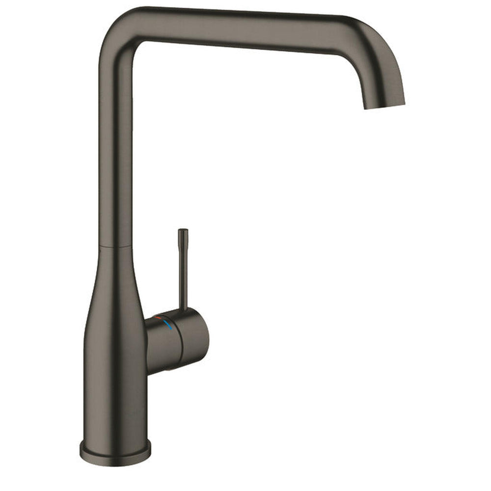 Grohe Essence Contemporary Mixer Tap with Single Lever Monobloc with Brushed Hard Graphite