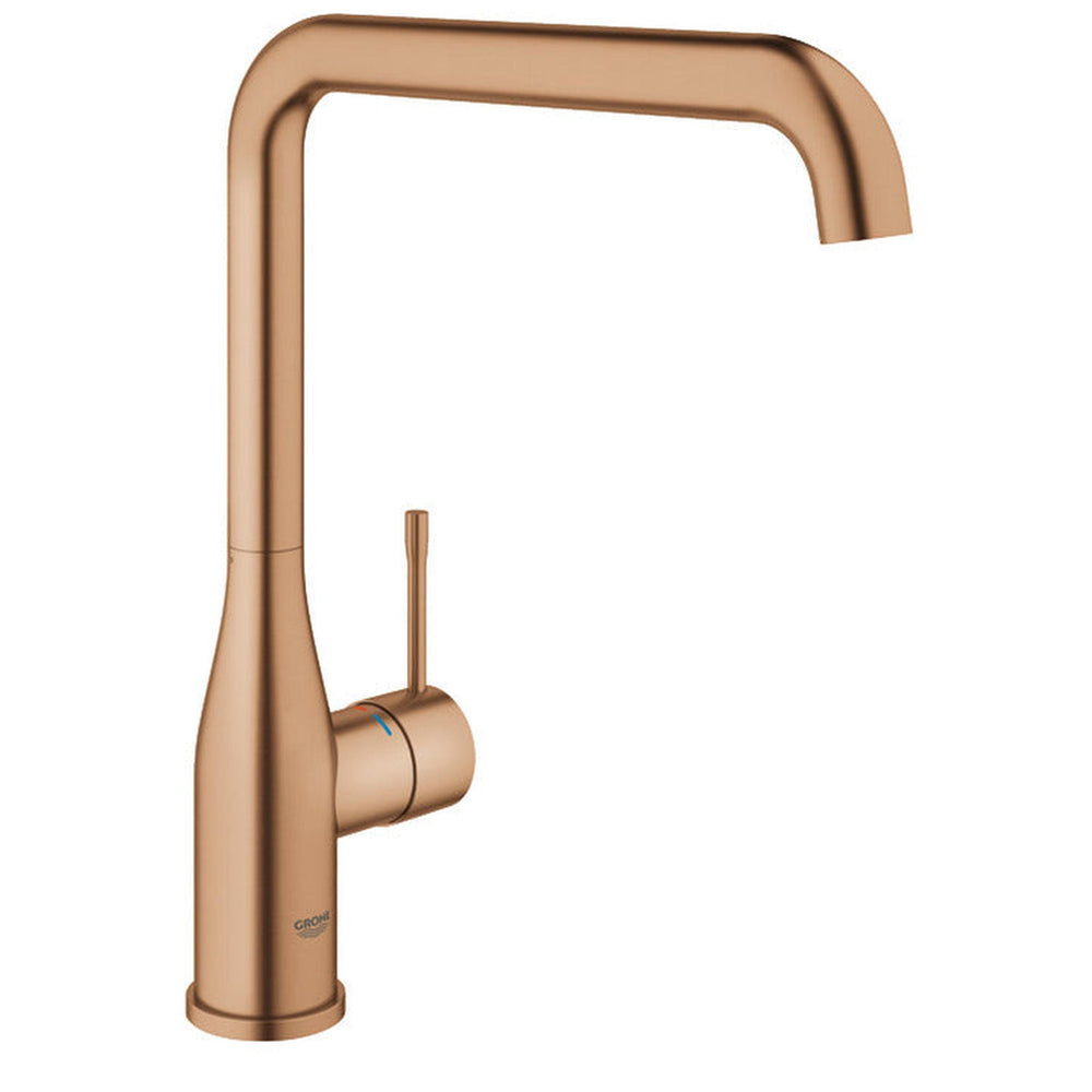 Grohe Essence Contemporary Mixer Tap with Single Lever Monobloc with Brushed Warm Sunset (Copper)