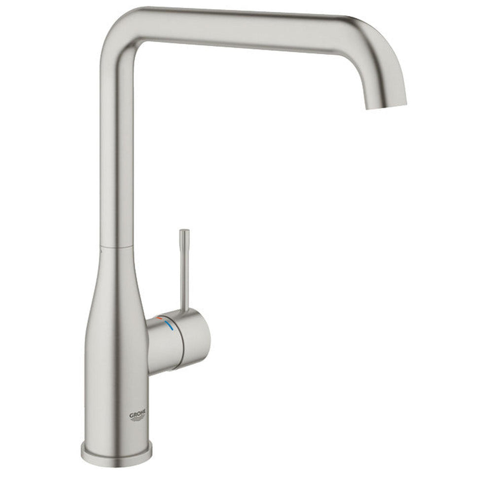 Grohe Essence Contemporary Mixer Tap with Single Lever Monobloc with Super Steel