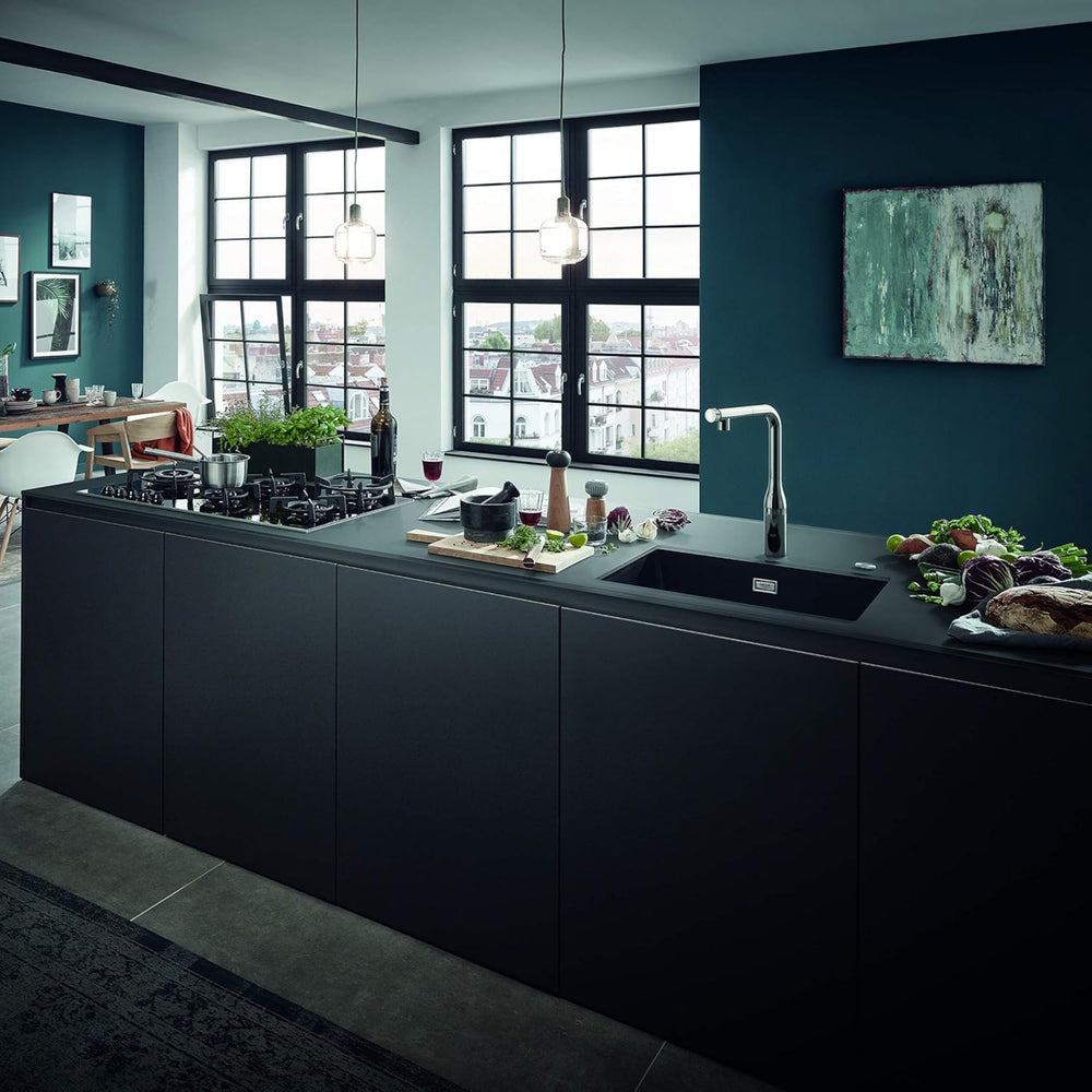 Grohe Essence L-Spout Tap  SmartControl with Pull Out Spray in Polished Chrome - Life Style