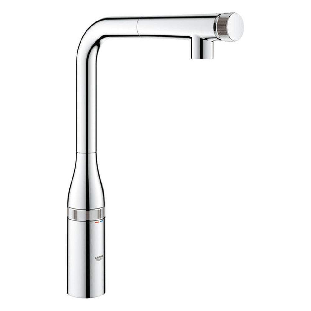 Grohe Essence L-Spout Tap  SmartControl with Pull Out Spray in Polished Chrome - Right View