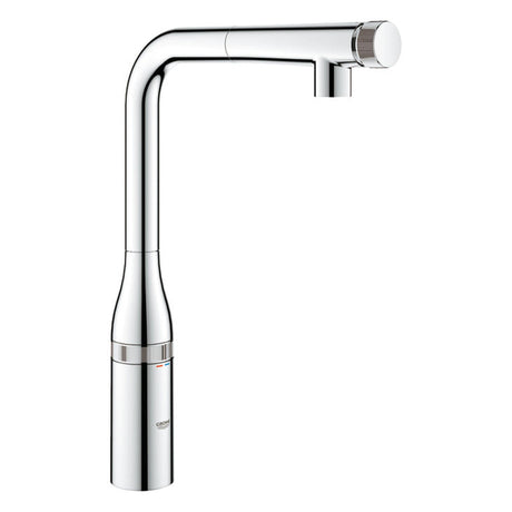 Grohe Essence  L-Spout Tap  Smartcontrol With Pull Out Spray In Polished Chrome 56925210