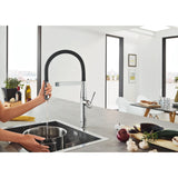 Grohe Essence Professional Pull Out Spray Tap With Single Lever Mixer Lifestyle 