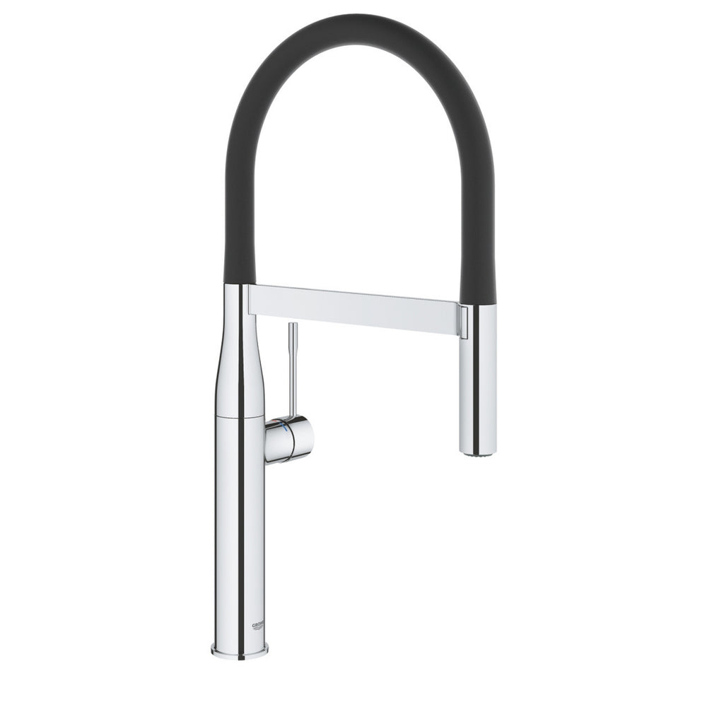 Grohe Essence Professional Pull Out Spray Tap with Single Lever Mixer in Polished Chrome Left