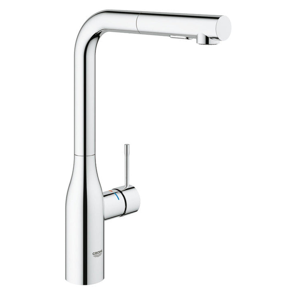 Grohe Essence Tap Pull Out Spray With Single Lever Monobloc Mixer In Polished Chrome 56926290
