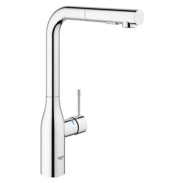 Grohe Essence Tap Pull Out Spray With Single Lever Monobloc Mixer In Polished Chrome 56926290
