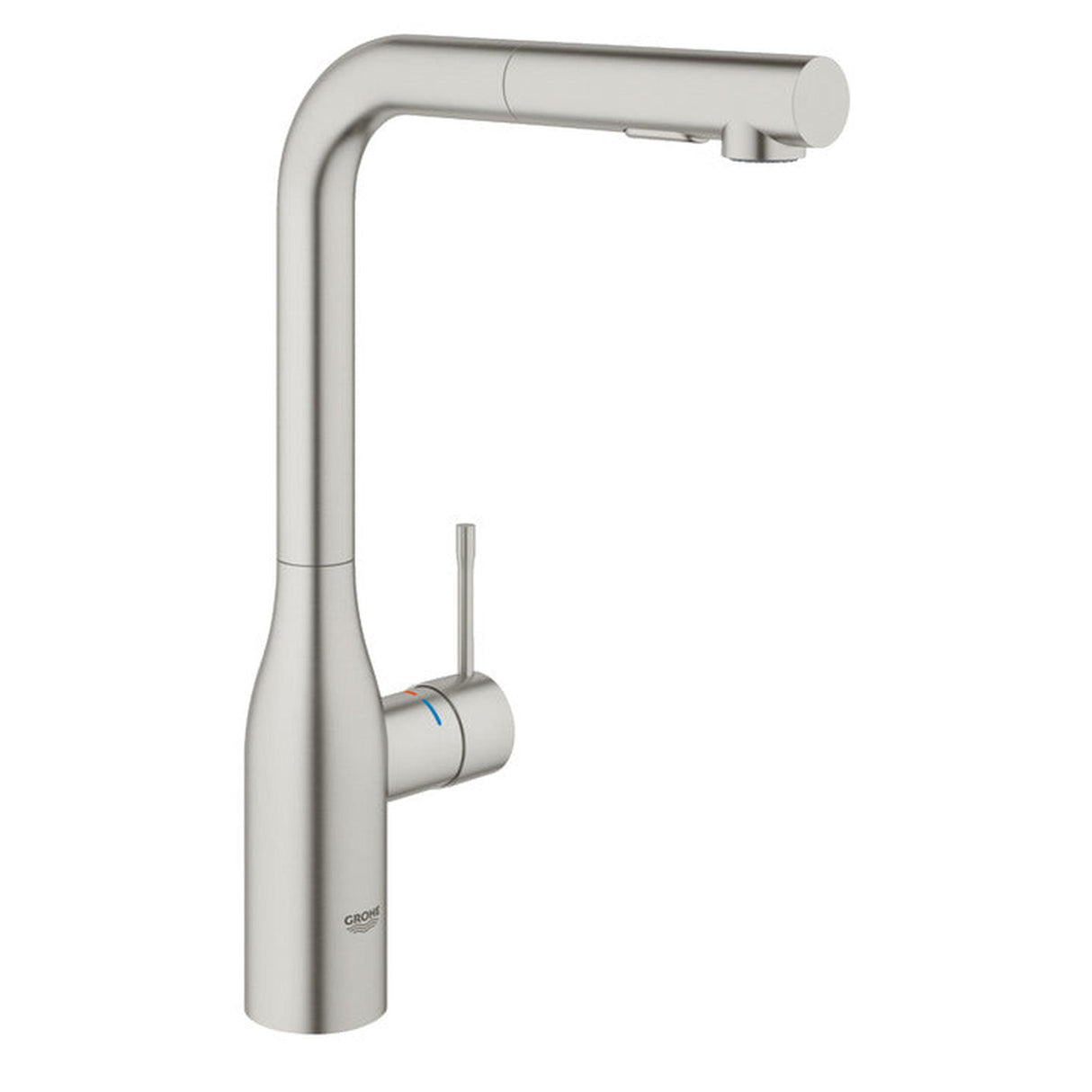 Grohe Essence Tap Pull Out Spray With Single Lever Monobloc Mixer In SuperSteel 56926190
