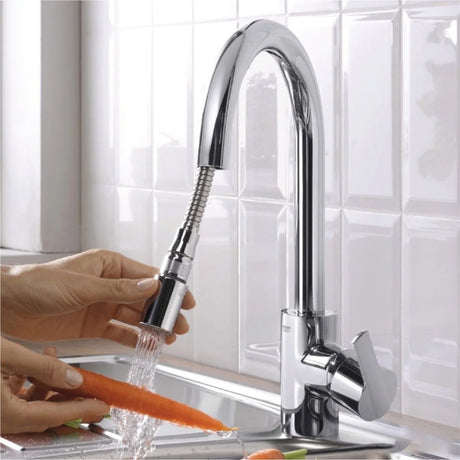 Grohe Eurosmart Cosmo Pull Out Kitchen Mixer Tap in Chrome Life Style 1