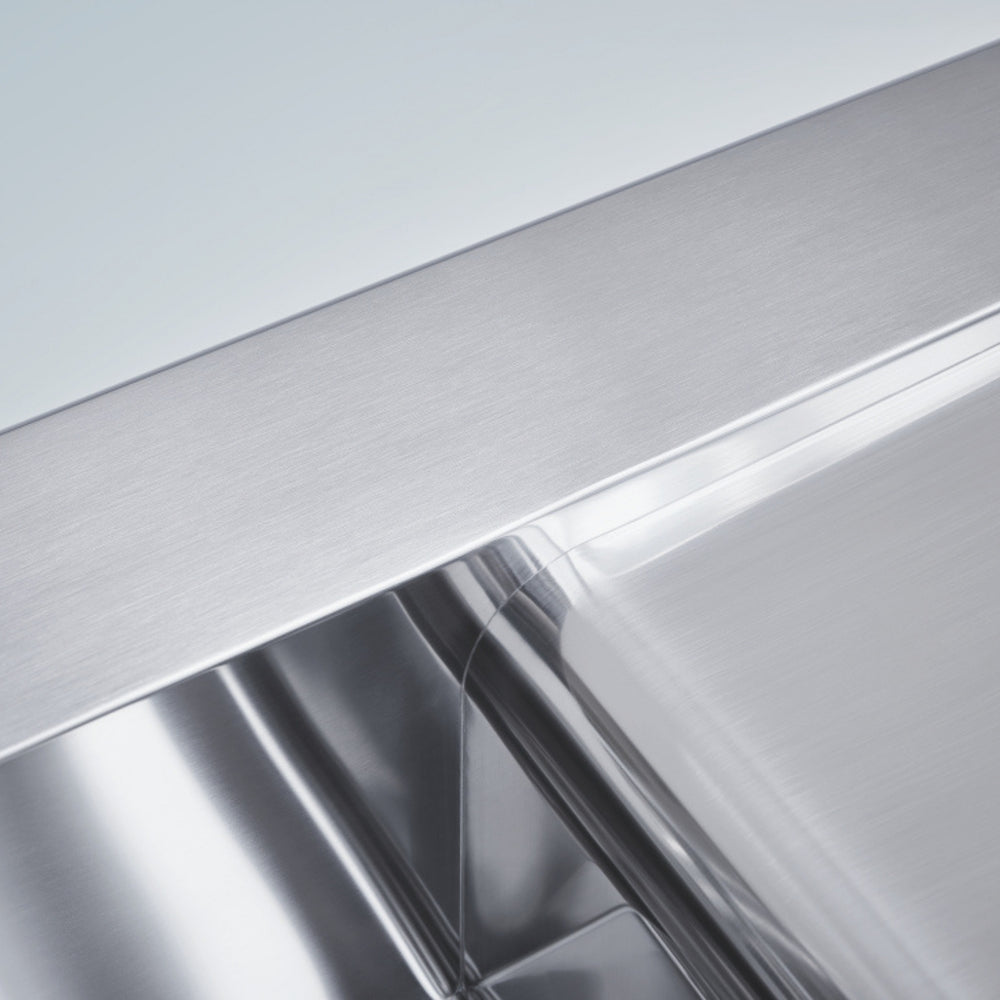 Grohe K1000 Flush Mount, Inset Mount Single Bowl Kitchen Sink For 800mm Cabinet in Stainless Steel Satin - Style