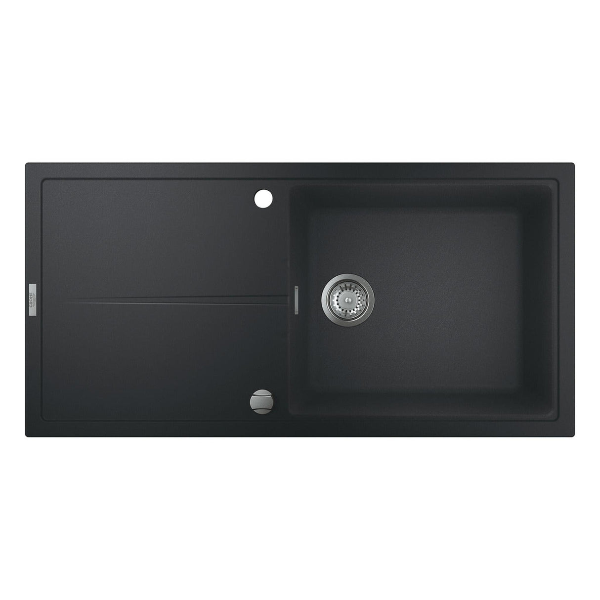 Grohe K400 Inset mount Single Bowl Kitchen Sink For 600 mm Cabinet In Stainless Steel Black 57041460