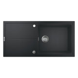 Grohe K400 Inset mount Single Bowl Kitchen Sink For 600 mm Cabinet In Stainless Steel Black 57041460