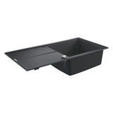 Grohe K400 Inset mount Single Bowl Kitchen Sink For 600 mm Cabinet In Stainless Steel Black 57041460 1