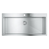 Grohe K800  Flush mount Inset mount Single Bowl Kitchen Sink For 1,200 mm Cabinet In Stainless Steel Satin 57040420