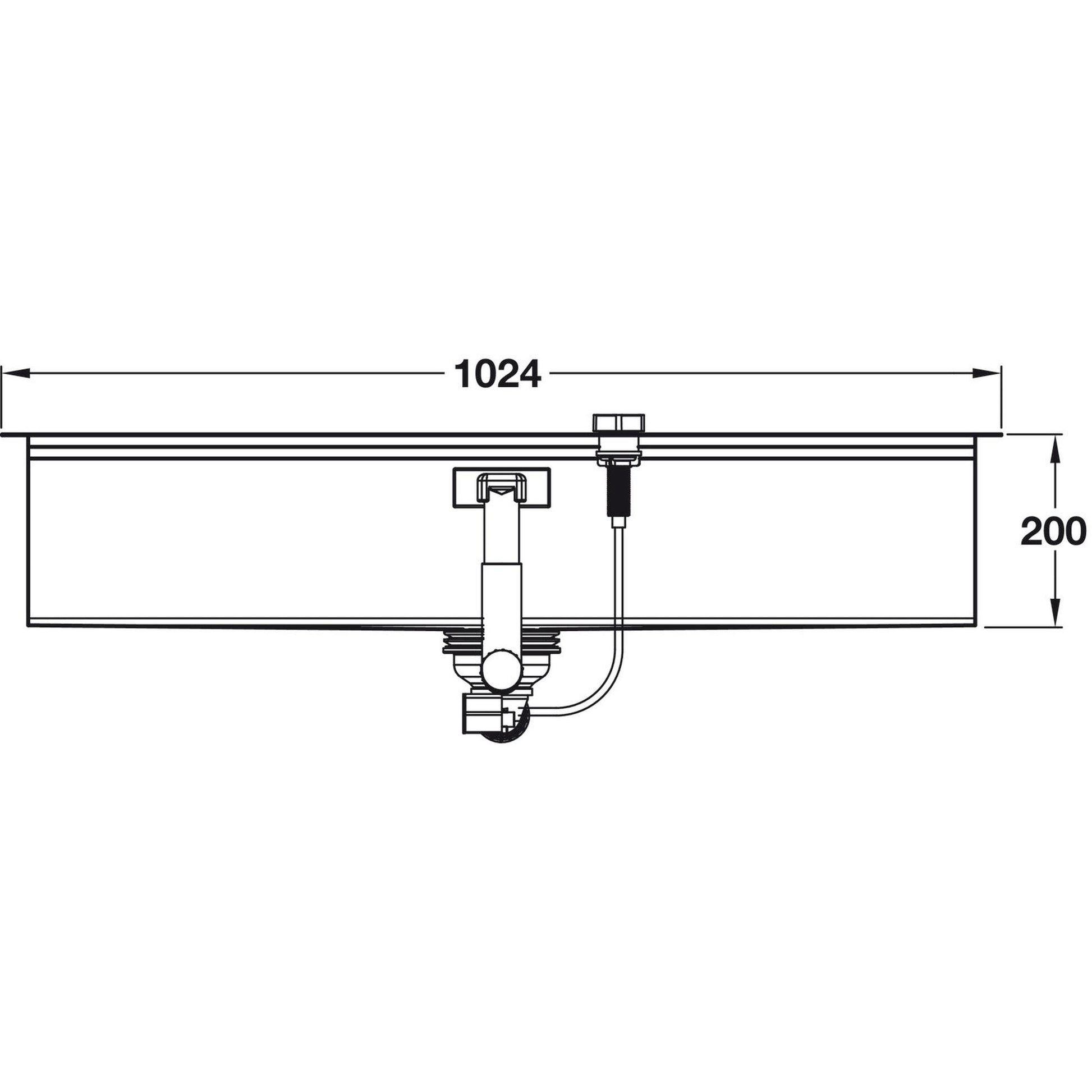 Grohe K800  Flush mount Inset mount Single Bowl Kitchen Sink For 1,200 mm Cabinet In Stainless Steel Satin 57040420 Dimension
