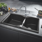Grohe Minta Contemporary C-Spout Mixer Tap with Single Lever Monobloc in Chrome Life Style