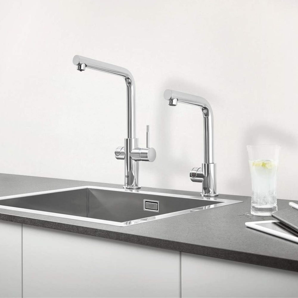 Grohe Red Duo Instant Boiling Water L-Spout Kitchen Mixer Tap with 3 Litre Boiler & CoolTouch Technology Life Style