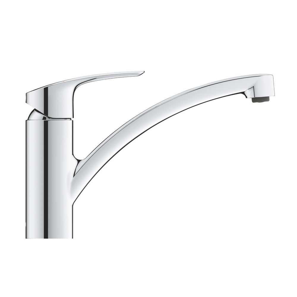 Grohe Via Contemporary Low Spout Mixer Tap With Single Lever Chrome - Right View