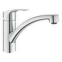 Grohe Via Contemporary Low Spout Mixer Tap With Single Lever In Polished Chrome
