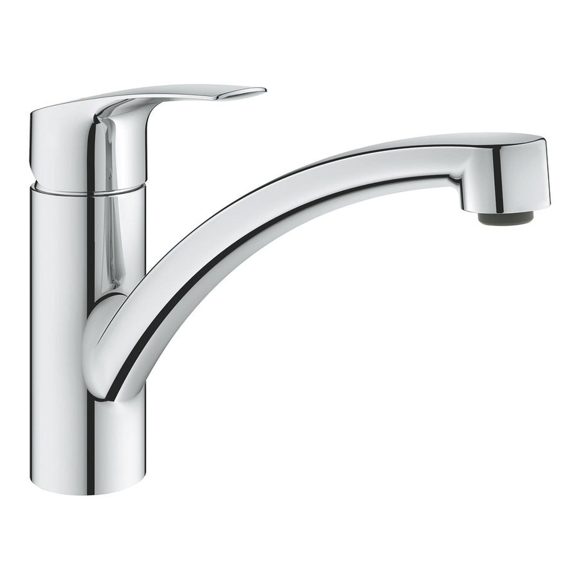 Grohe Via Contemporary Low Spout Mixer Tap With Single Lever In Polished Chrome 57760240