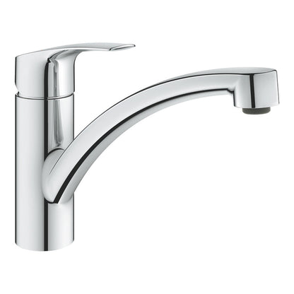 Grohe Via Contemporary Low Spout Mixer Tap With Single Lever In Polished Chrome 57760240
