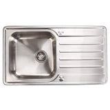 Häfele Abbey Reversible Sink For 450mm With Single Bowl And Drainer  in Stainless Steel 56745060