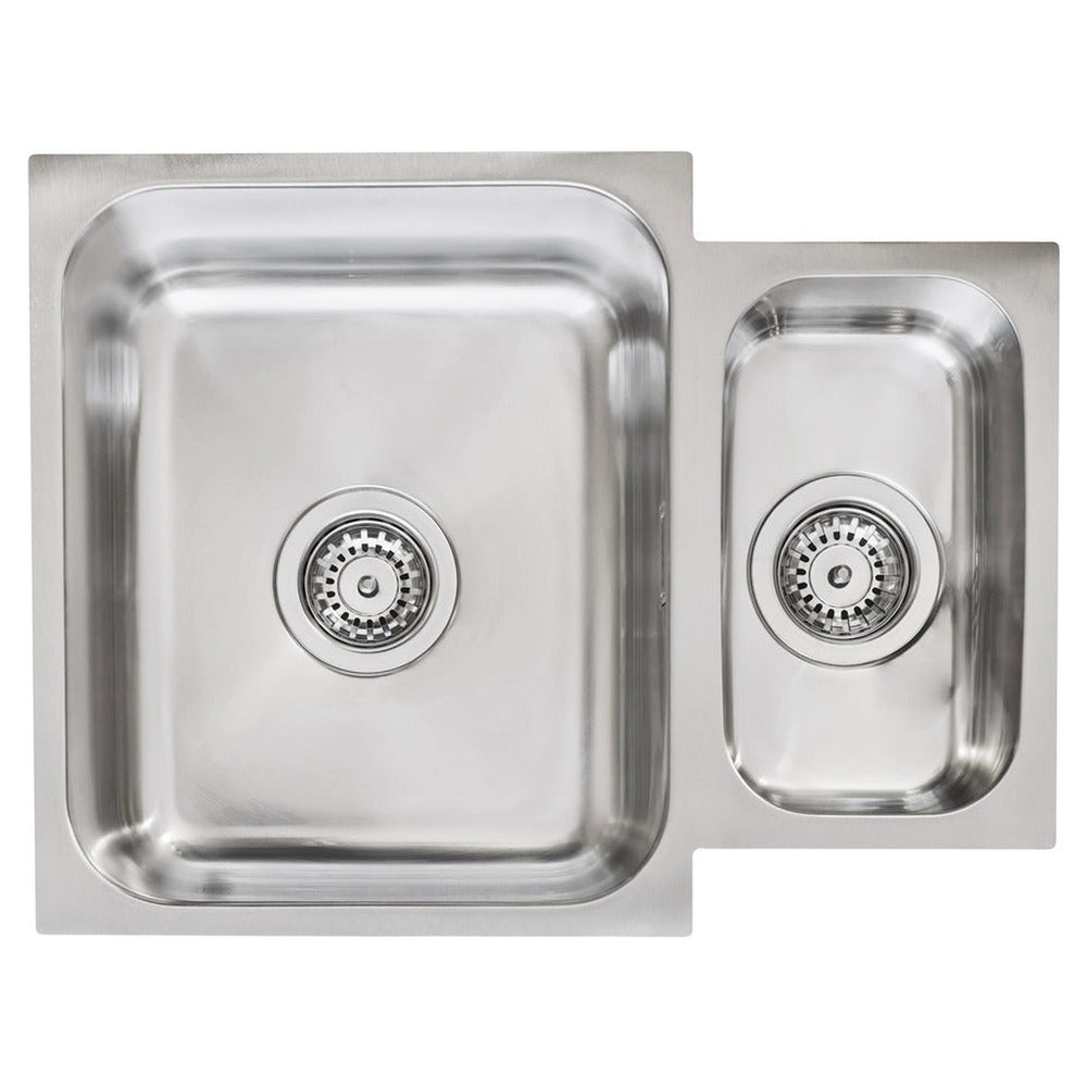 Häfele Christina Undermount One and Half Bowl Kitchen Sink For 600mm Cabinet in Stainless Steel 
Polished 56782360
