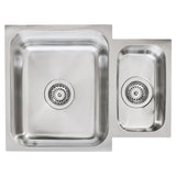 Häfele Christina Undermount One and Half Bowl Kitchen Sink For 600mm Cabinet in Stainless Steel 
Polished 56782360