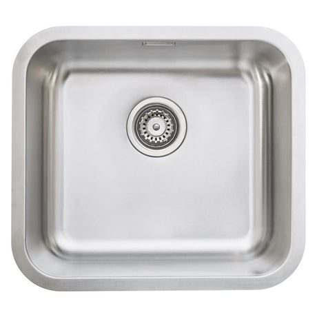 Häfele Christina Undermount Single Bowl Kitchen Sink For 500mm Cabinet in Stainless Steel satin 56782350 