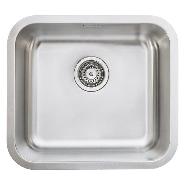 Häfele Christina Undermount Single Bowl Kitchen Sink For 500mm Cabinet in Stainless Steel satin 56782350 