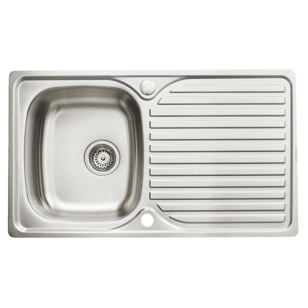 Häfele Irah  Inset Mount Single Bowl Kitchen Sink For 500mm Cabinet in Stainless Steel Satin 56745240
 