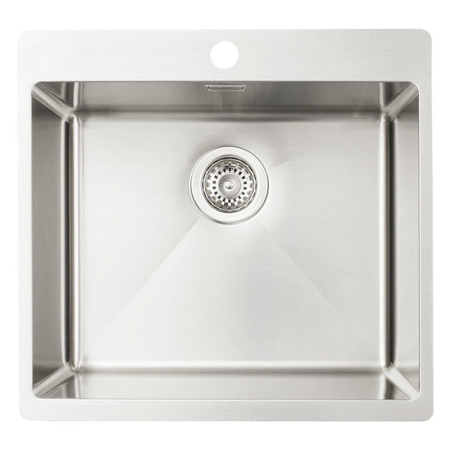 Häfele Lido  Inset Mount  Single Bowl Kitchen Sink For 500mm Cabinet in Stainless Steel Satin 56782310