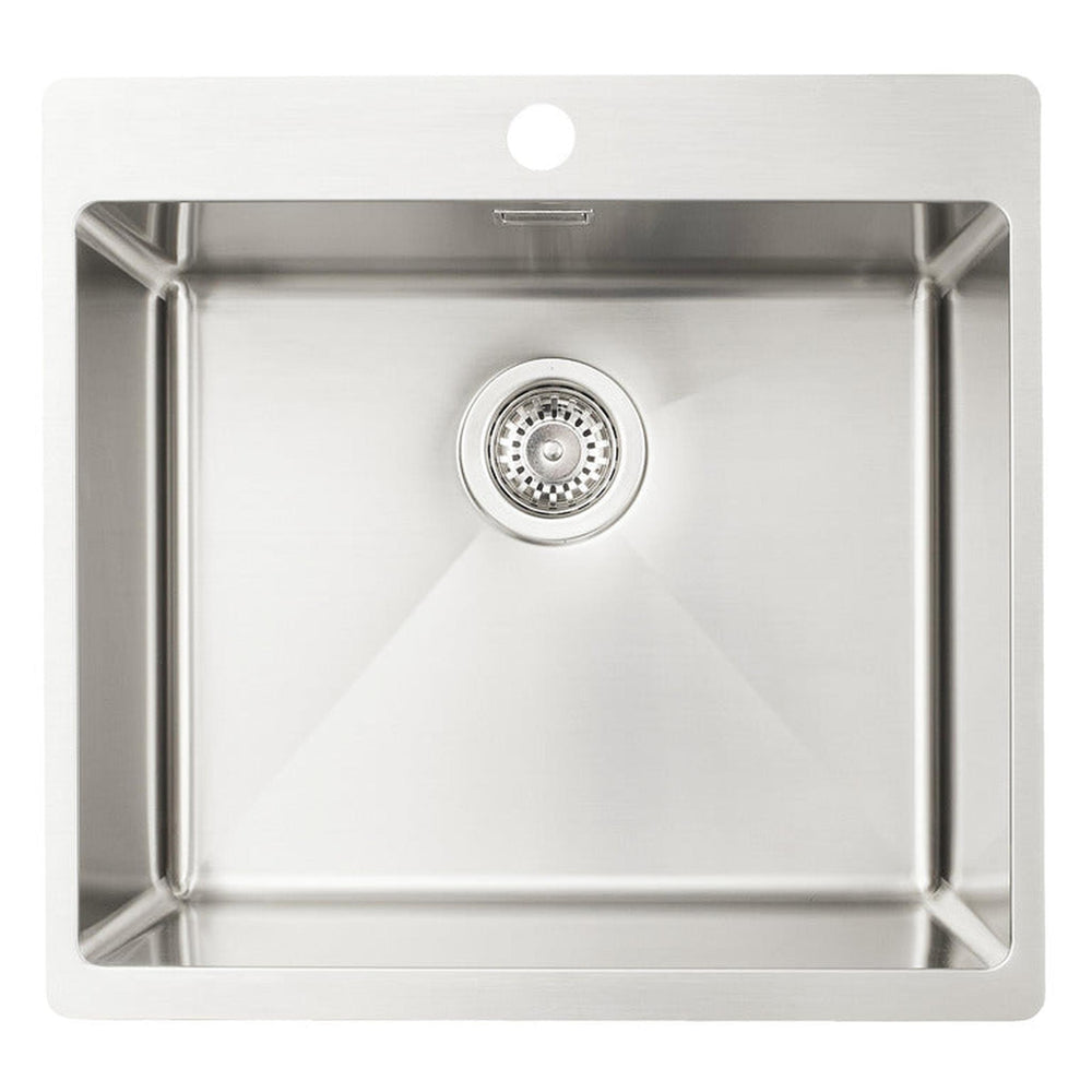 Häfele Lido  Inset Mount  Single Bowl Kitchen Sink For 600mm Cabinet in Stainless Steel Satin 56782270