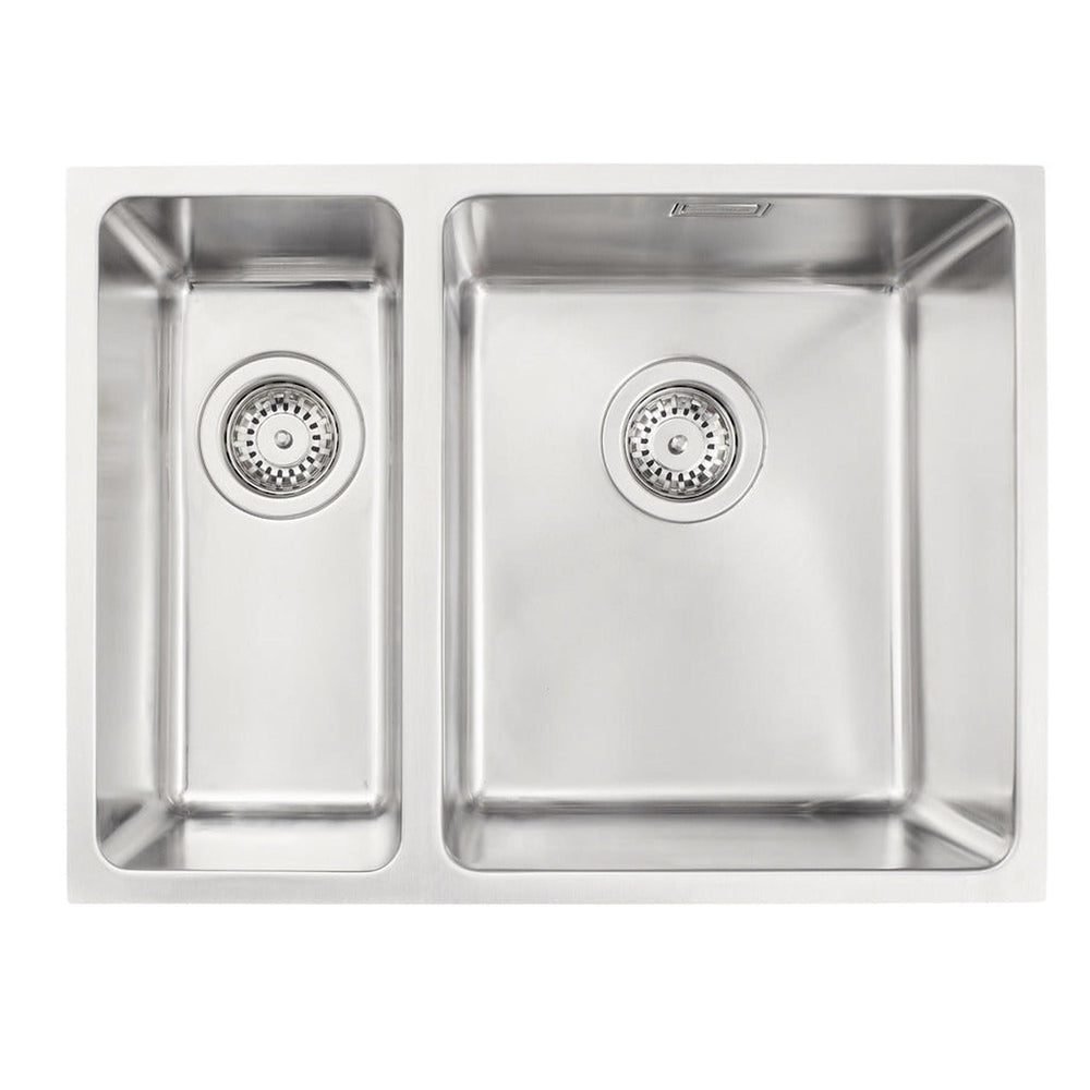 Häfele Lido Undermount One And Half Bowl Kitchen Sink For 600mm Cabinet in Stainless Steel Satin 56782220