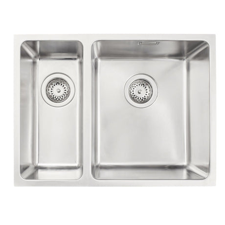Häfele Lido Undermount One And Half Bowl Kitchen Sink For 600mm Cabinet in Stainless Steel Satin 56782220