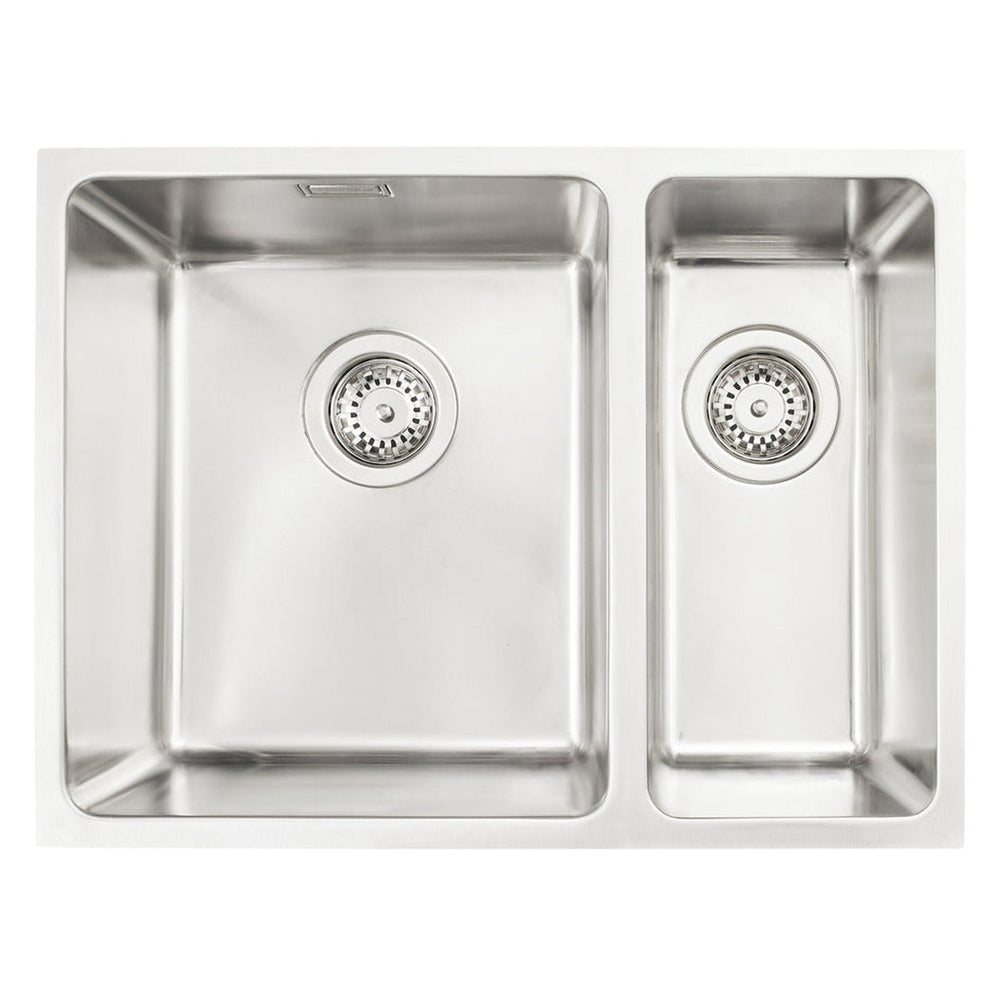 Häfele Lido Undermount One And Half Bowl Kitchen Sink For 600mm Cabinet in Stainless Steel Satin 56782221