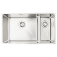 Häfele Lido Undermount One And Half Bowl Kitchen Sink For 800mm Cabinet in Stainless Steel Satin 56782260