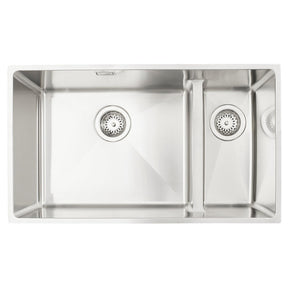 Häfele Lido Undermount One And Half Bowl Kitchen Sink For 800mm Cabinet in Stainless Steel Satin 56782260