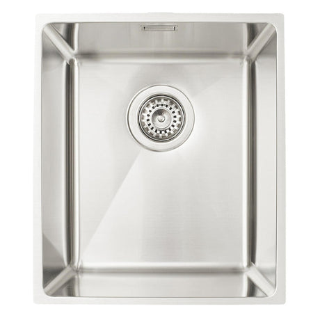 Häfele Lido Undermount Single Bowl Kitchen Sink For 400mm Cabinet in Stainless Steel Satin 56782230