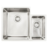Häfele Murano Undermount One and Half Bowl Kitchen Sink For 600mm Cabinet in Stainless Steel 56782211