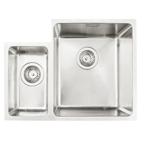 Häfele Murano Undermount One and Half Bowl Kitchen Sink For 600mm Cabinet in Stainless Steel 56782212