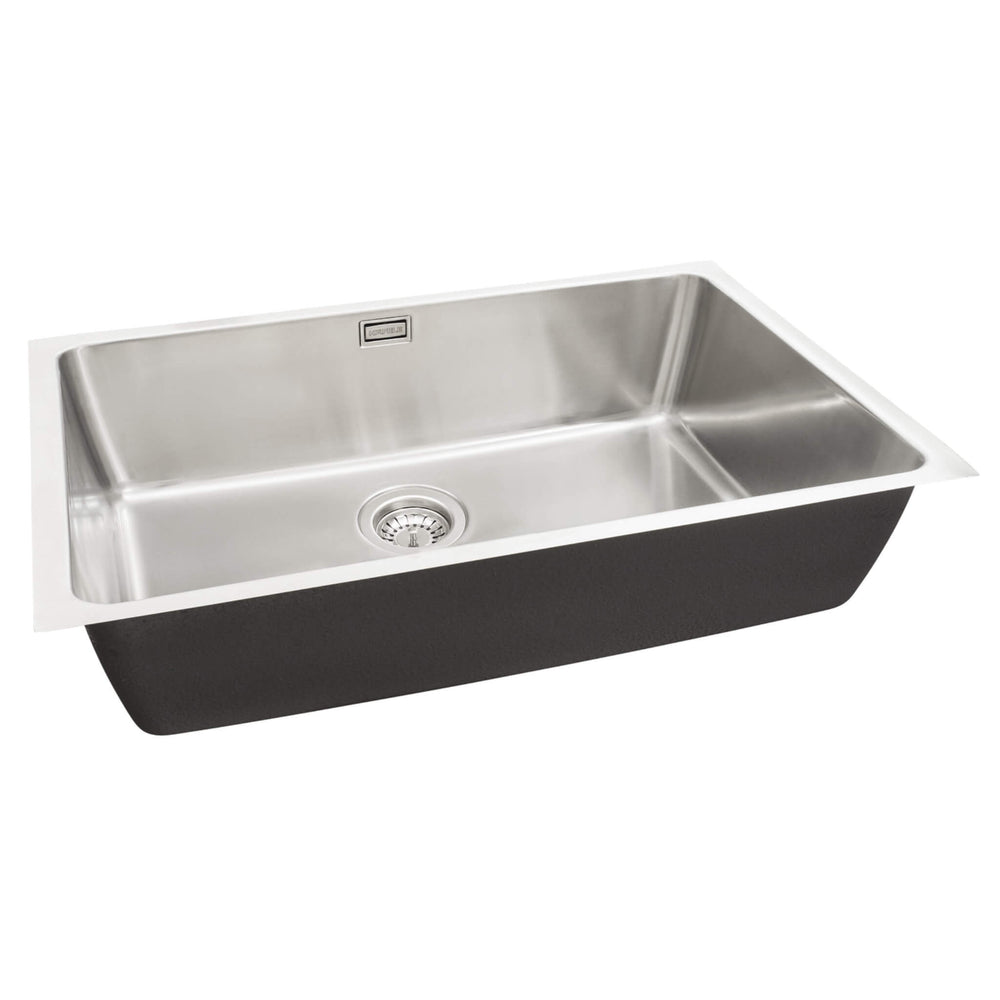Häfele Murano Undermount Sink For 800mm Cabinet With Single Bowl in Stainless Steel 56782300