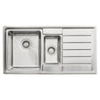 Häfele Veneto Inset Mount One and Half Bowl with Drainer Kitchen Sink For 600mm Cabinet in Stainless Steel 56782141