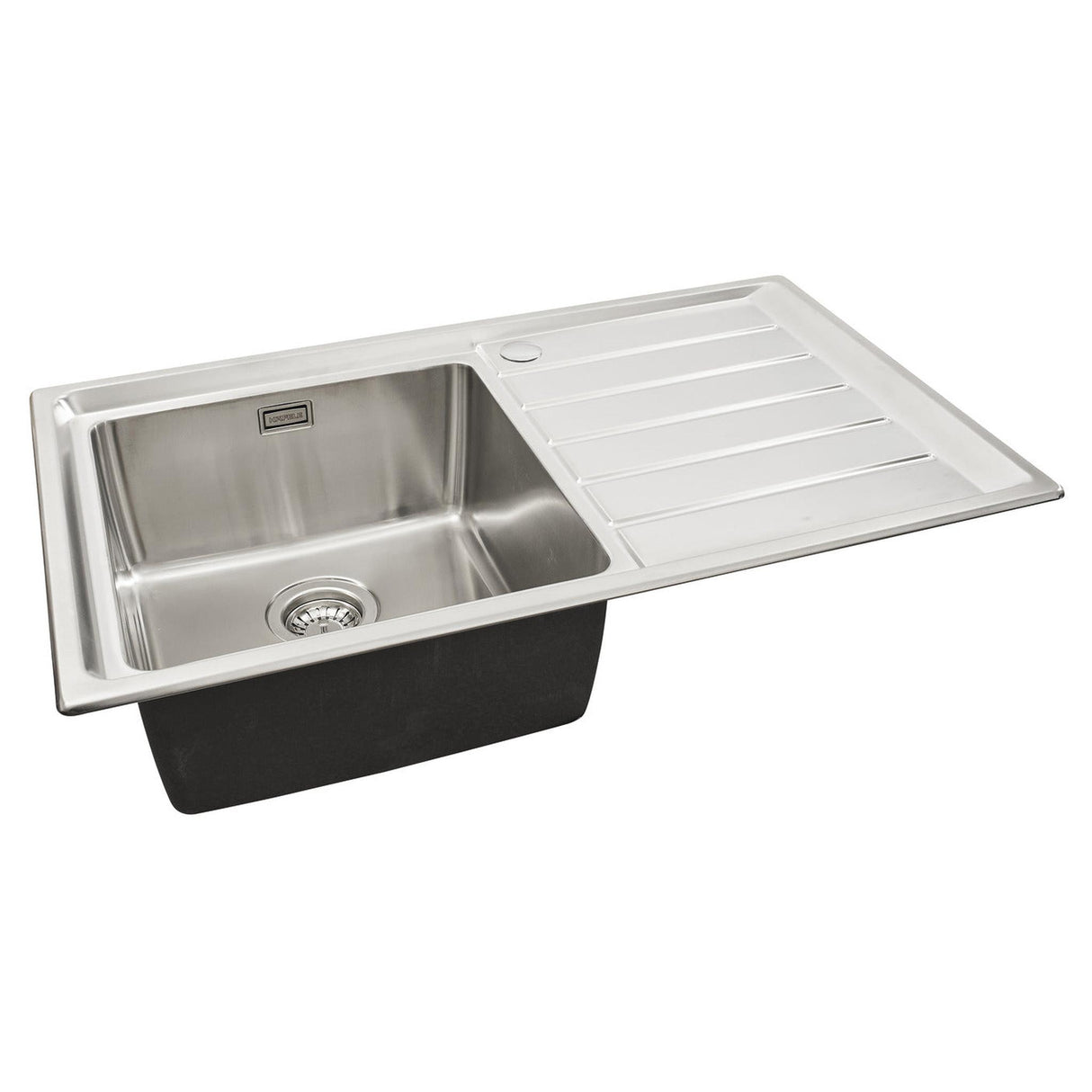 Häfele Veneto Inset Mount Single Bowl Kitchen Sink For 500mm Cabinet in Stainless Steel Satin 56782161 1