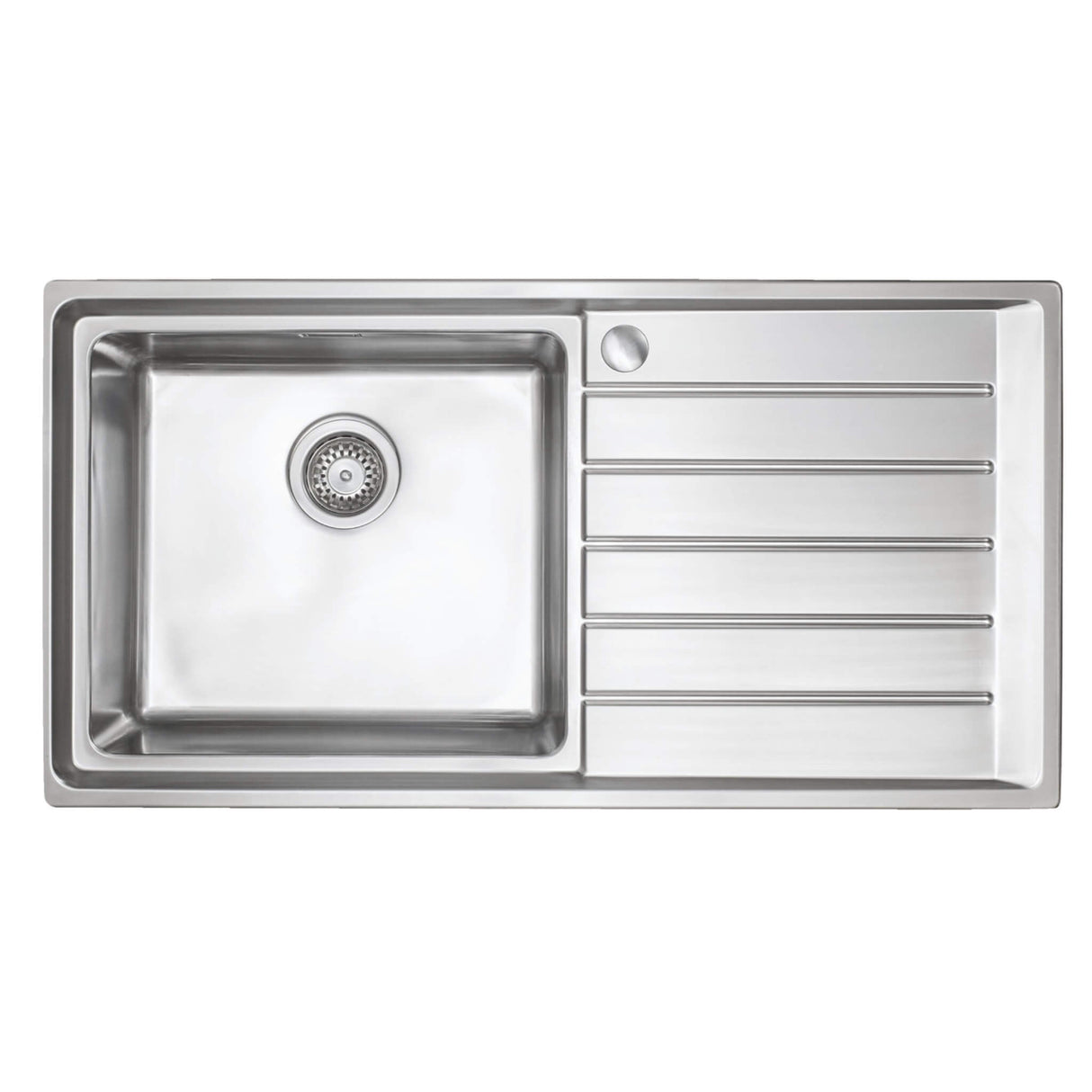 Häfele Veneto Inset Mount Sink For 500mm With Single Bowl And Drainer in Stainless Steel 56782151